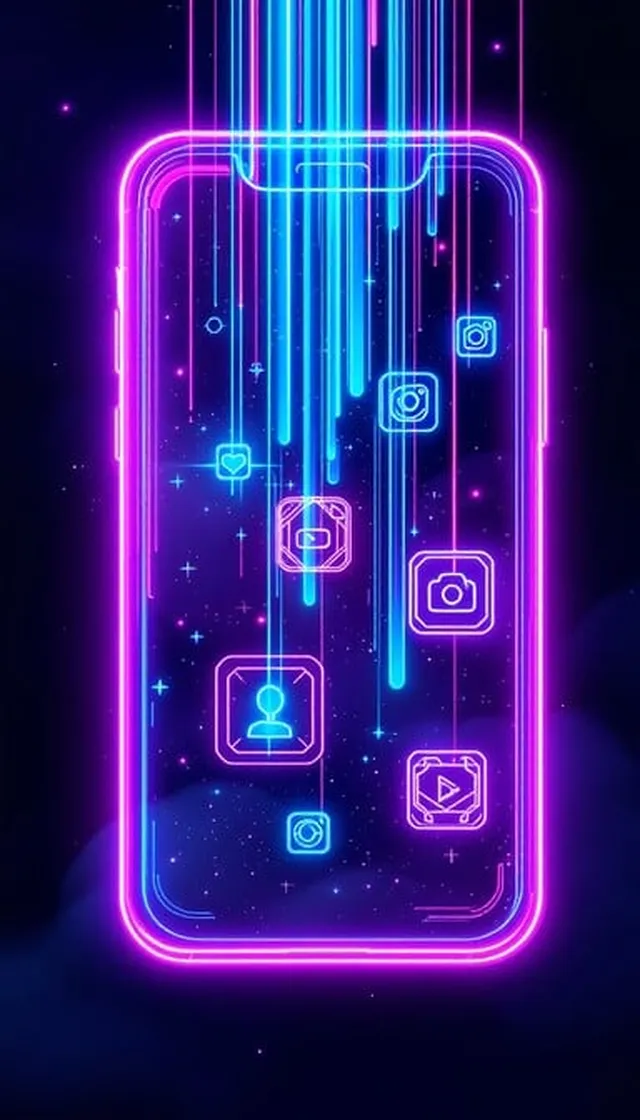 飞驰娱乐 APP便携终端 - 赛博手机界面